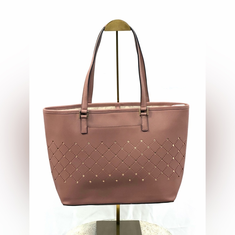 Michael Kors Violet Small Carryall Tote Dusty Rose Saffiano Leather NWT - Picture 4 of 12